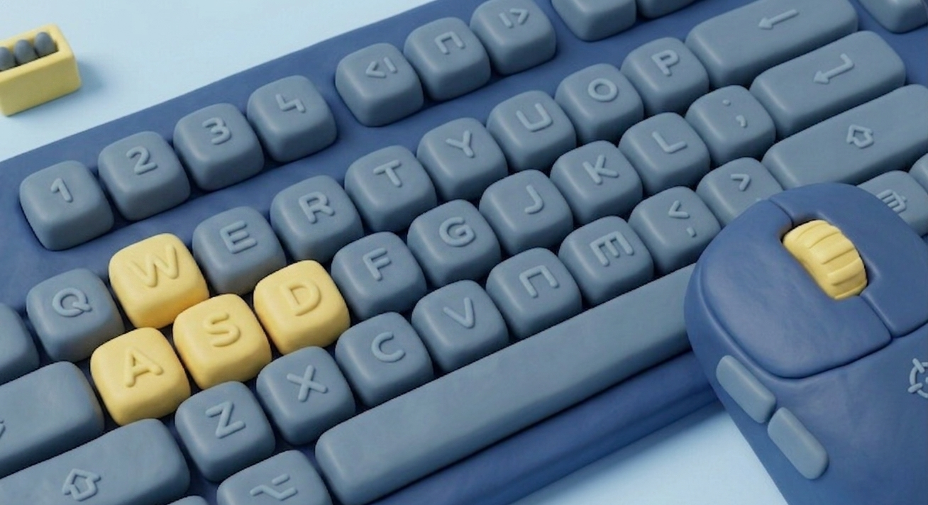 Clay keyboard and mouse — keyboard-and-mouse FPS input